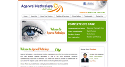 Desktop Screenshot of agarwalnethralaya.com